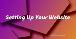 setting up your website